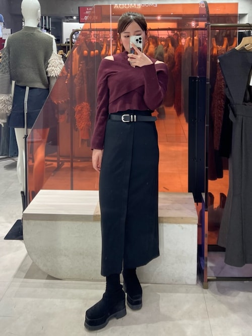 プラットフォームスウェードブーツ