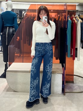 田中音羽さん（レディース・163cm）の冬コーディネート