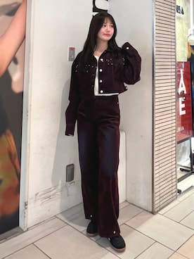 「迷彩パンツ」｜田中音羽さん（レディース・163cm）の夏コーディネート