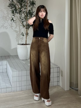 田中音羽さん（レディース・163cm）の夏コーディネート