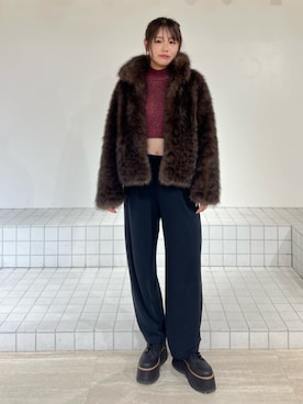 田中音羽さん(レディース・163cm)の冬コーディネート