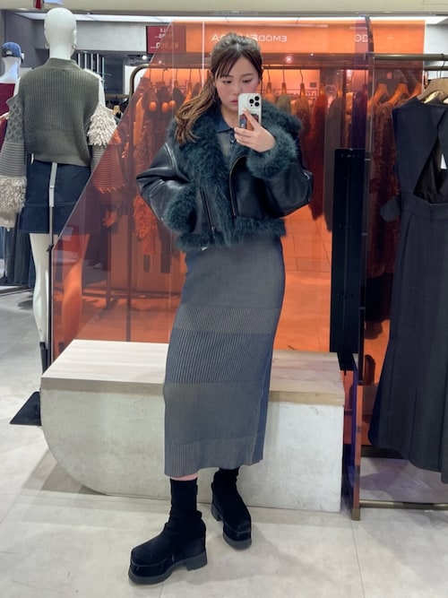 プラットフォームスウェードブーツ