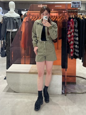 田中音羽さん（レディース・163cm）の春コーディネート