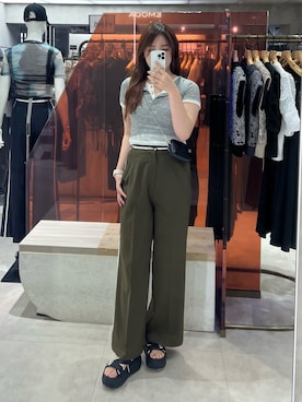 田中音羽さん（レディース・163cm）の夏コーディネート