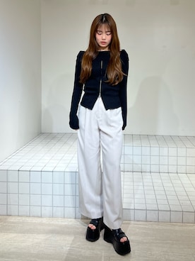 「オフィス」｜田中音羽さん（レディース・163cm）の春コーディネート