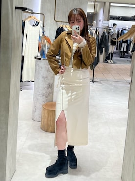 田中音羽さん（レディース・163cm）の春コーディネート