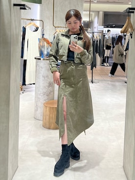 田中音羽さん（レディース・163cm）の春コーディネート