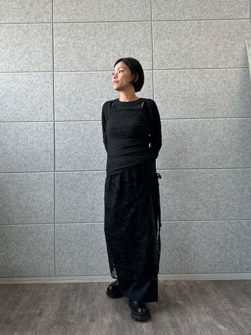 garden lace wrap skirt(スカート)|CODE A(コードエー)の garden lace wrap skirt(スカート)|CODE A(コードエー)の