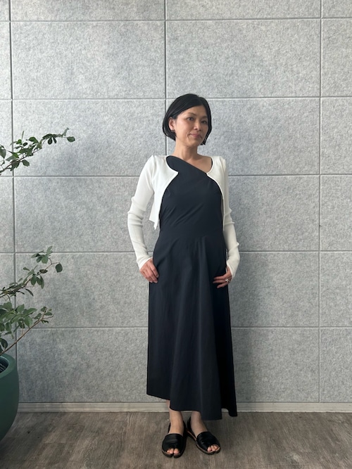 セール】asymmetry ribbon one－piece（ワンピース）｜CODE A