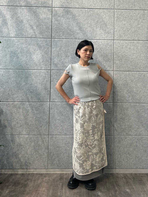 garden lace wrap skirt（スカート）｜CODE A（コードエー）の