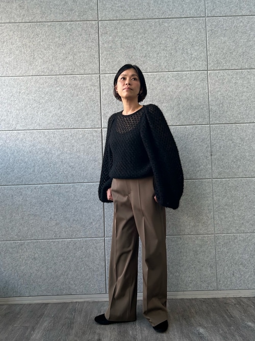 セール】2way sheer mohair pullover（ニット/セーター）｜CODE A