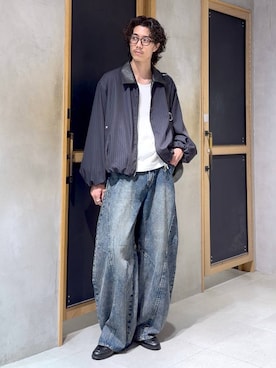 「RAGEBLUE（レイジブルー）のアイテム（アクセサリー）」を使った、三浦 慎平さん（メンズ・185cm）の秋コーディネート