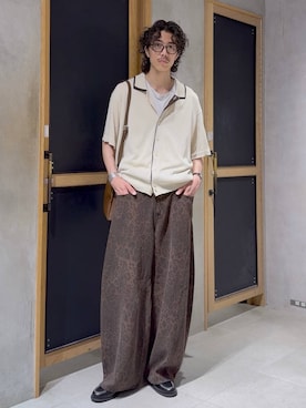 「RAGEBLUE（レイジブルー）のアイテム（アクセサリー）」を使った、三浦 慎平さん（メンズ・185cm）の夏コーディネート