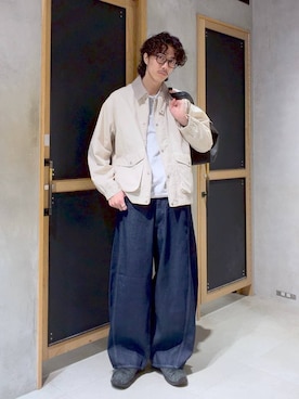 「RAGEBLUE（レイジブルー）のアイテム（バッグ）」を使った、三浦 慎平さん（メンズ・185cm）の春コーディネート