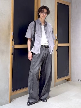「RAGEBLUE（レイジブルー）のStainless Assort Chain Neckless / ステンレスアソートチェーンネックレス（ネックレス、その他）」を使った、三浦 慎平さん（メンズ・183cm）の夏コーディネート