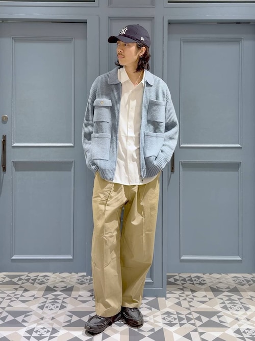 セール】DOUBLE ZIP COVERALL KNIT JACKET / ダブルジップカバーオール