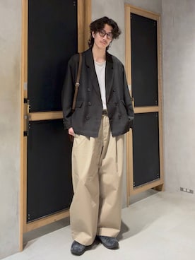 「RAGEBLUE（レイジブルー）のアイテム（ジャケット/アウター）」を使った、三浦 慎平さん（メンズ・185cm）の春コーディネート