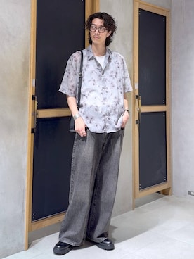 「RAGEBLUE（レイジブルー）のアイテム」を使った、三浦 慎平さん（メンズ・185cm）の夏コーディネート