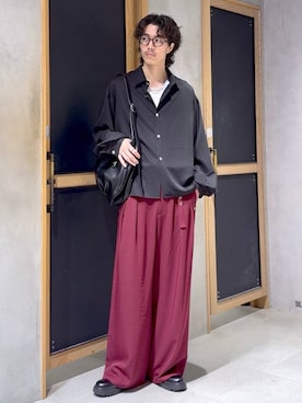 「RAGEBLUE（レイジブルー）のアイテム」を使った、三浦 慎平さん（メンズ・185cm）の秋コーディネート