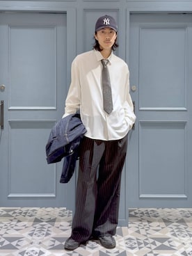 三浦 慎平さん（メンズ・185cm）の冬コーディネート