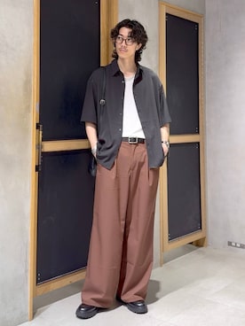 「RAGEBLUE（レイジブルー）のアイテム（アクセサリー）」を使った、三浦 慎平さん（メンズ・185cm）の夏コーディネート