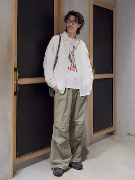 「RAGEBLUE（レイジブルー）のアイテム（バッグ）」を使った、三浦 慎平さん（メンズ・185cm）の春コーディネート