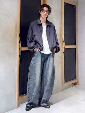 「RAGEBLUE（レイジブルー）のアイテム」を使った、三浦 慎平さん（メンズ・185cm）の秋コーディネート