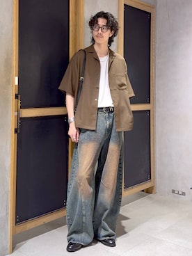 「RAGEBLUE（レイジブルー）のアイテム（アクセサリー）」を使った、三浦 慎平さん（メンズ・185cm）の夏コーディネート