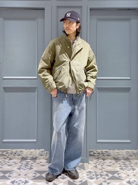 「RAGEBLUE（レイジブルー）のアイテム」を使った、三浦 慎平さん（メンズ・185cm）の冬コーディネート