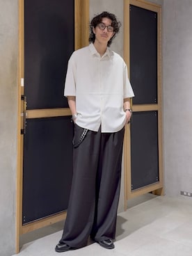 「RAGEBLUE（レイジブルー）のアイテム」を使った、三浦 慎平さん（メンズ・185cm）の夏コーディネート
