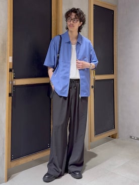 「RAGEBLUE（レイジブルー）のアイテム」を使った、三浦 慎平さん（メンズ・185cm）の夏コーディネート