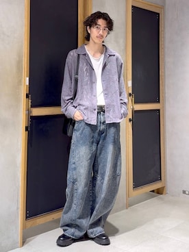 「RAGEBLUE（レイジブルー）のアイテム」を使った、三浦 慎平さん（メンズ・185cm）の秋コーディネート
