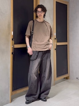 「RAGEBLUE（レイジブルー）のアイテム」を使った、三浦 慎平さん（メンズ・185cm）の夏コーディネート
