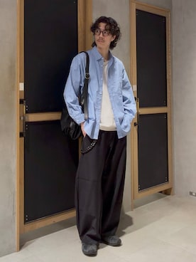 「RAGEBLUE（レイジブルー）のアイテム（バッグ）」を使った、三浦 慎平さん（メンズ・185cm）の春コーディネート