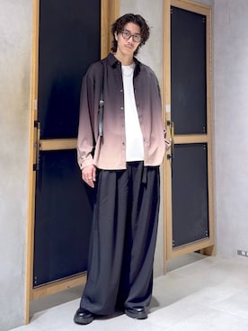 「RAGEBLUE（レイジブルー）のアイテム（アクセサリー）」を使った、三浦 慎平さん（メンズ・185cm）の秋コーディネート