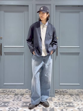 「RAGEBLUE（レイジブルー）のアイテム」を使った、三浦 慎平さん（メンズ・185cm）の冬コーディネート