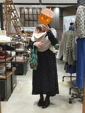 「CLANE（クラネ）のアイテム（ローファー）」を使った、Moiさん（レディース・152cm）の冬コーディネート