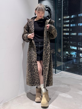 「X-girl（エックスガール）のアイテム」を使った、山口紗英さん（レディース・157cm）の秋コーディネート