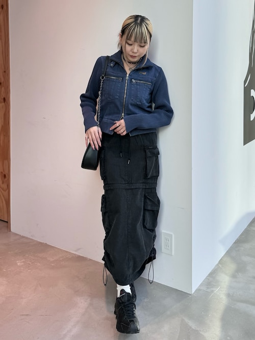 FADED RIBBED SLEEVE JACKET（ブルゾン）｜X-girl（エックスガール）の