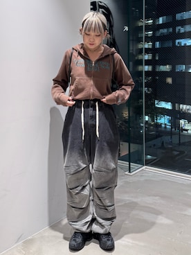 山口紗英さん（レディース・157cm）の冬コーディネート