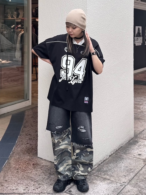 FACE LABEL NUMBER BIG TEE DRESS（ワンピース）｜X-girl（エックス