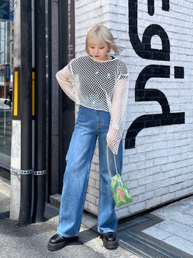 「ごきげんウィーク」｜「アイテム（ブーツ）」を使った、山口紗英さん（レディース・157cm）の春コーディネート