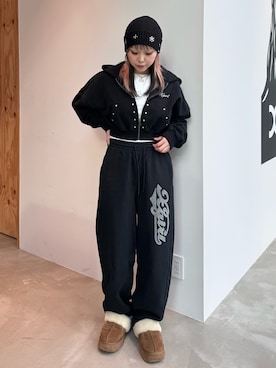 山口紗英さん（レディース・157cm）の冬コーディネート