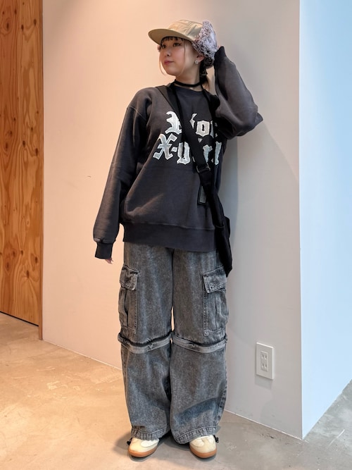 WASHED 2WAY WIDE LEG CARGO PANTS（カーゴパンツ）｜X-girl