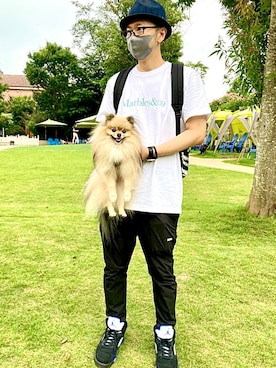 「エアジョーダン」｜「アイテム（その他）」を使った、マングースさん（メンズ・173cm）の夏コーディネート