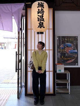 「アイテム（ボストンバッグ）」を使った、kuroさん（レディース・158cm・20代）の冬コーディネート