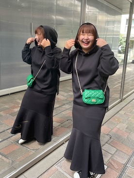 「マイベストコーデ2022」｜「アイテム（ワンピース/ドレス）」を使った、YuKiさん（レディース・152cm）の冬コーディネート