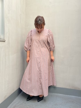 「秋トレンド2021」｜「アイテム（スリッポン）」を使った、YuKiさん（レディース・152cm）の夏コーディネート