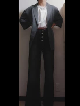 「アイテム（テーラードジャケット）」を使った、こうさん（メンズ・165cm）の夏コーディネート