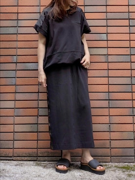 「アイテム（Tシャツ/カットソー）」を使った、sasa0601さん（骨格ナチュラル・レディース・156cm）の夏コーディネート
